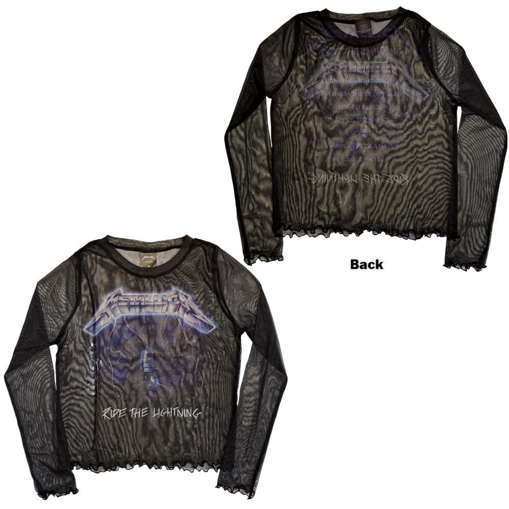 Metallica - Ride The Lightning Crop top - Schwarz